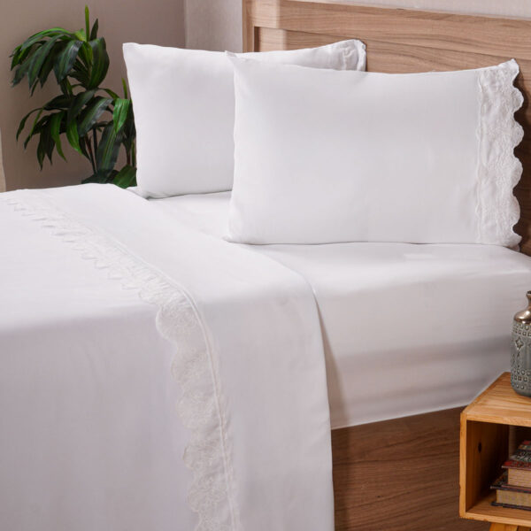 Jogo de cama Broderie - Bene Casa
